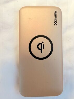 Wireless Charging Power Bank 10000mAh with Charging Stand - White